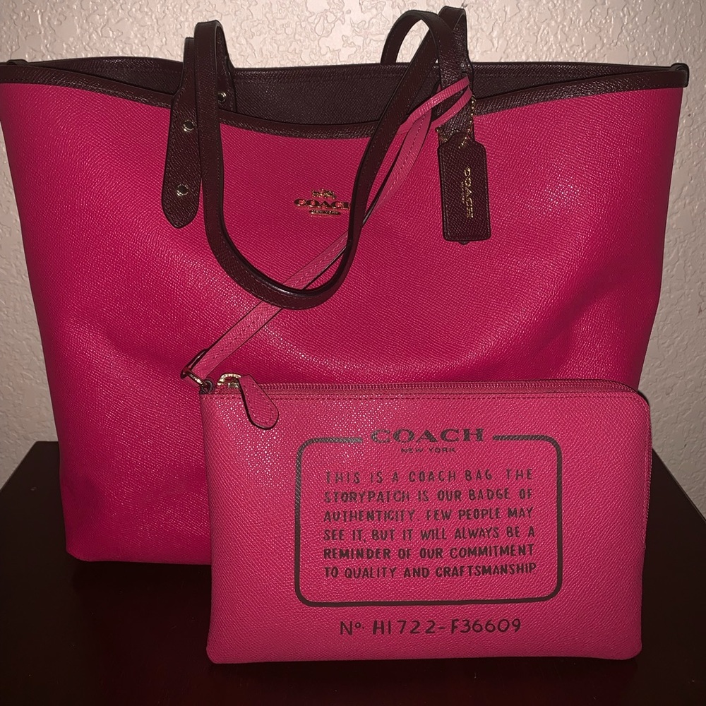Reversible Large Coach Tote